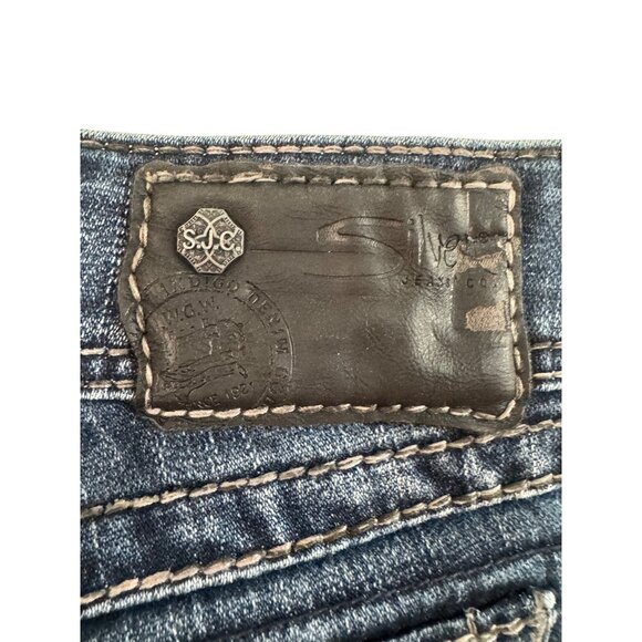 Silver Jeans Co. Suki Surplus Bootcut Jeans W29/L32 Distressed Design Dark Wash - Picture 7 of 7
